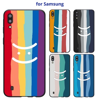 เคส SAMSUNG A24 A14 A34 A54 A11 M11 4G 5G A20 A30 A20S A21S A50 A30S A50S A51 A70 A70SS A70 A70S นิ่ม ลายหน้ายิ้ม สําหรับ