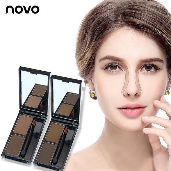 Novo ที่เขียนคิ้ว 5088 ของแท้ โนโว Makeup 2in1 Eyebrow Powder กันน้ำสไตล์เกาหลี 4g