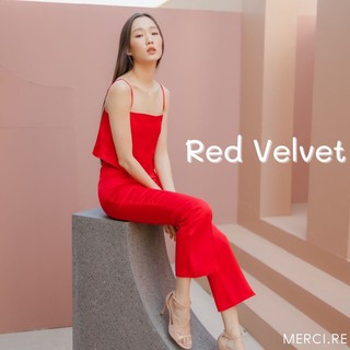 Merci.re l Red Velvet l Strap Top + Pantl MR009