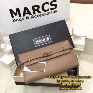 พร้อมส่งความสวย! NEW ARRIVAL! MARCS PADLOCK LONG WALLET เเท้💯outlet กระเป๋าสตางค์ใบยาว