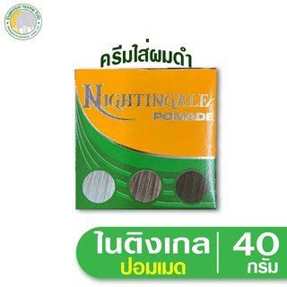 ครีมแต่งผมดำไนติงเกล 40 กรัม (กล่องสีเขียว)Nightingale Pomade