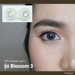 Kitty Kawaii Contact Lens คอนแทคเลนส์ สีเทา ค่าสายตา รุ่น Blossom Gray