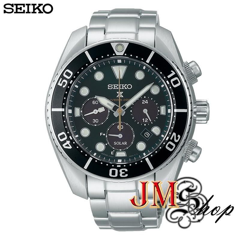 SEIKO PROSPEX 140th SOLAR CHRONOGRAPH DIVER s 200m Limited Edition นาฬิกาข้อมือผู้ชาย สายสแตนเลส รุ่น SSC807J1 / SSC807J