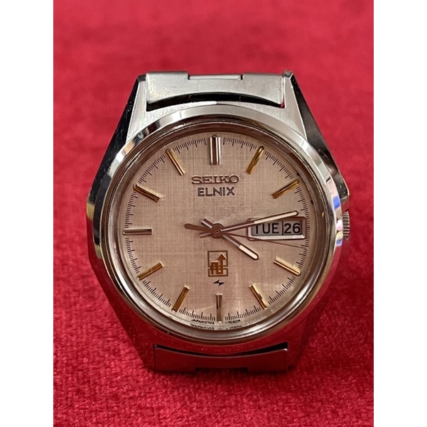 SEIKO ELNIX Automatic 🔱 ตัวเรือนสแตนเลส นาฬิกาผู้ชาย นาฬิกามือสองของแท้