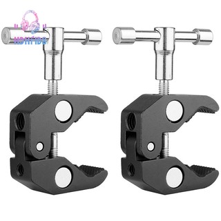 🔧2Pack Super Clamp Crab Clamp Photography with / 1/4 and 3/8 inch