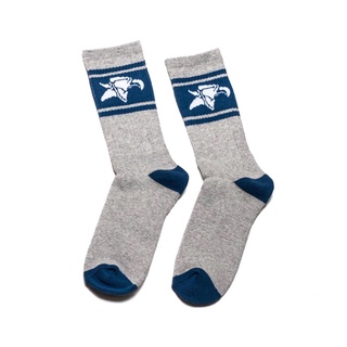 ถุงเท้า Animal Crew Socks (Hight) Navy/Grey