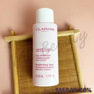 ของแท้100%_Clarins White Plus Pure Translucency Brightening Aqua Treatment Lotion 50 ml