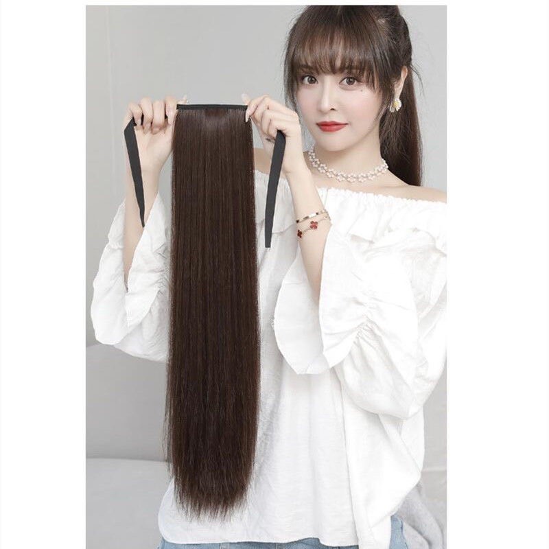 🔥ขายอันดับ1 🔥หางม้าตรงสวย ชิ้นหนา (คุณภาพดี) พร้อมส่ง วิกผมหางม้า แฮร์พีชหางม้า ไหมทนความร้อน