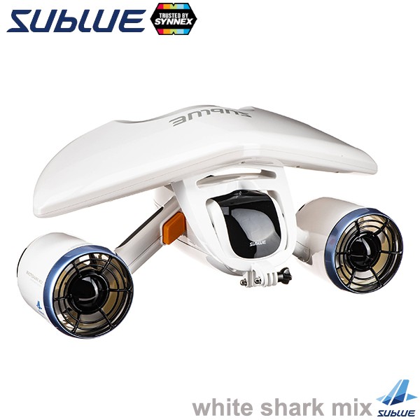 SUBLUE WHITE SHARK MIX Underwater Scooter อุปกรณ์ช่วยในการดำน้ำ สกู๊ตเตอร์ไฟฟ้าดำน้ำ เชื่อมต่อกล้อง 