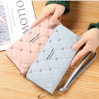 กระเป๋าสำหรับผู้หญิง กระเป๋าสตางค์ใบย่ว Fashion B-383