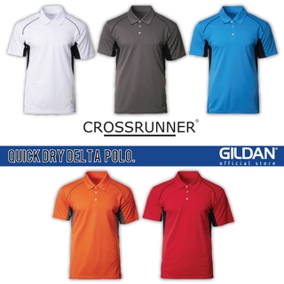 Crossrunner Delta Polo - Charcoal Sapphire สีส้ม แดง ขาว CRP1300