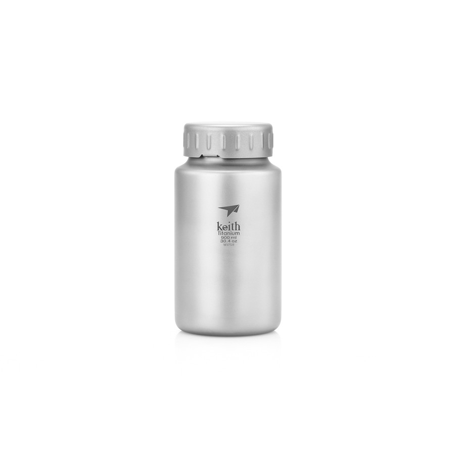 ขวดน้ำ ไทเทเนียม 900ml Keith Ti3035 น้ำหนักเบา เหมาะสำหรับการพกพาเดินทาง