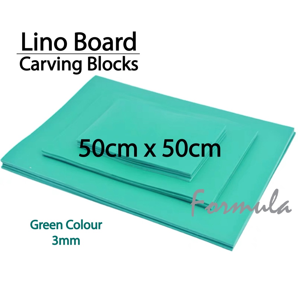 Lino Board / บล็อกแกะสลักสําหรับแกะสลัก 3 มม. - 50 ซม.x50 ซม.