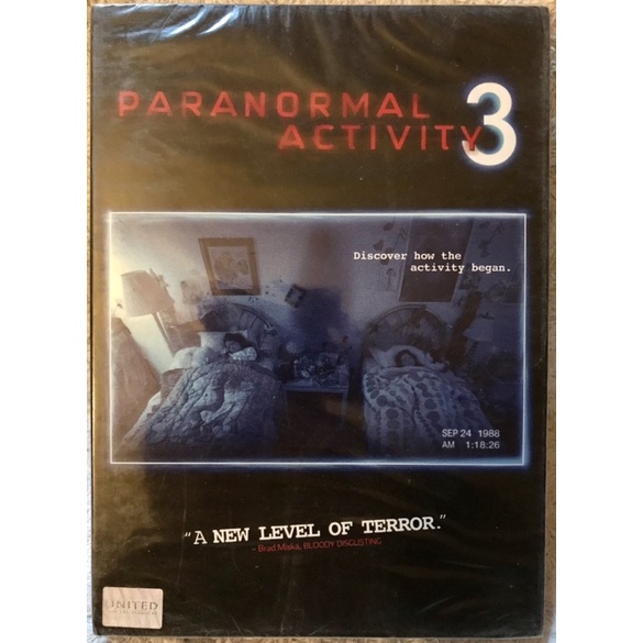 ดีวีดี Paranormal Activity3:เรียลลิตี้ขนหัวลุก3  (ตื่นเต้นสะดุ้งขวัญ) (มีพากย์ไทย+อังกฤษ+บรรยายไทย) 