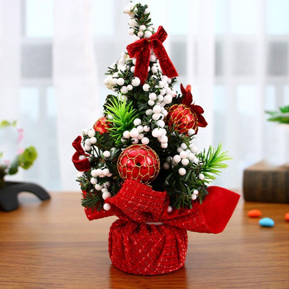 Christmas Ornament Tree 20cm Mini Christmas Decoration Tree Christmas Shopping Mall Decoration Deskt