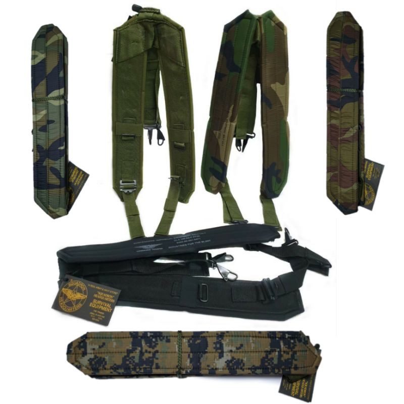 สายโยงบ่า/สายเก่ง/ทหาร รด. ลายพราง อุปกรณ์ทองเหลือง ยี่ห้อcommando trooperของแท้