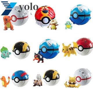 โมเดลฟิกเกอร์ รูป Pokemon Elf Ball ของเล่นสําหรับเด็ก