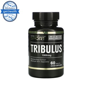 ⭐⭐⭐พร้อมส่ง Tribulus 1000mg CGN California Gold Nutrition Standardized Extract 60 Tablets