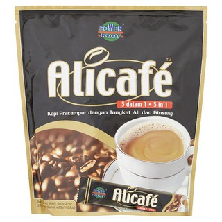 Power Root Alicafé 5 in 1 Tongkat Ali &amp; Ginseng Premix Coffee (20 ซอง x 30 กรัม) 600 กรัม