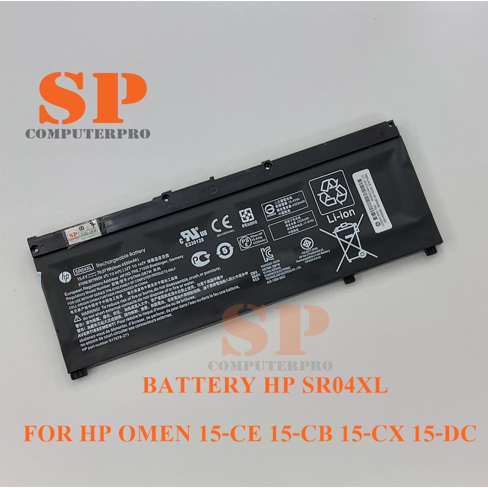 HP Battery แบตเตอรี่ของแท้ HP OMEN 15-CE 15-CB 15-DC   Model SR04XL