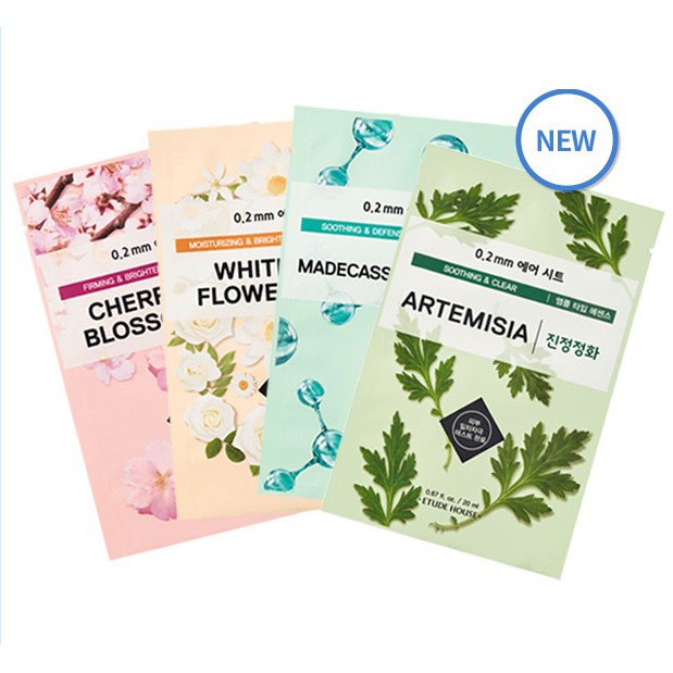 (ของแท้/พร้อมส่ง/ฉลากไทย) House มาร์คแผ่นยอดนิยม #SKS# 0.2 Therapy Air Mask Sheet Etude
