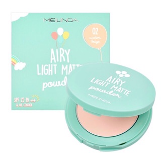 MEILINDA AIRY LIGHT MATTE POWDER (MC8015) : meilinda เมลินดา แป้งพัฟ แอรี่ ไลท์ แมทท์