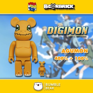 [‼️ของแท้, พร้อมส่ง‼️] 400%+100% Bearbrick Agumon