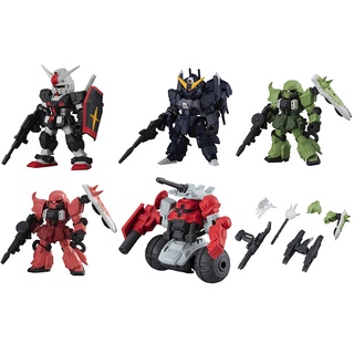 BANDAI ( Set 5 ลูก / สุมสี Zaku ) Gashapon Gundam Mobile Suit Ensemble 18 4549660653912 (Gashapon)