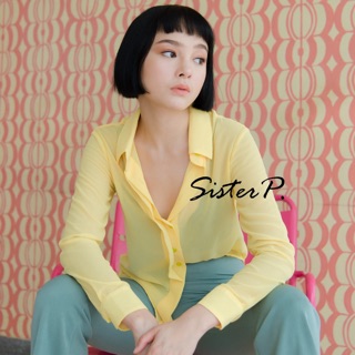 JAPANESE CHIFFON SHIRT | YELLOW PASTEL