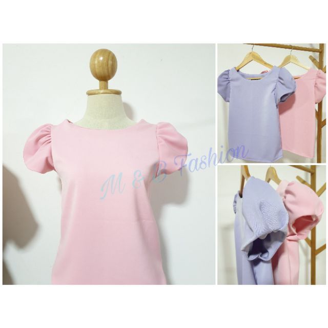 🍁เสื้อฮานาโกะแขนบัวจีบจับจีบปลายแขน149฿🍁