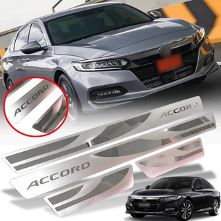 สคัพเพลท ชายบันได HONDA แอคคอร์ด Accord ปี 2021+ สีชุบ 4 ชิ้น