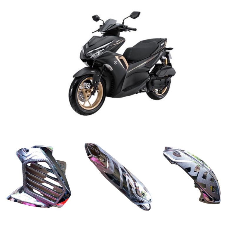 ฝาครอบตกแต่งสําหรับ nvx 155 2021-2025 ติดตั้งด้วยกัน