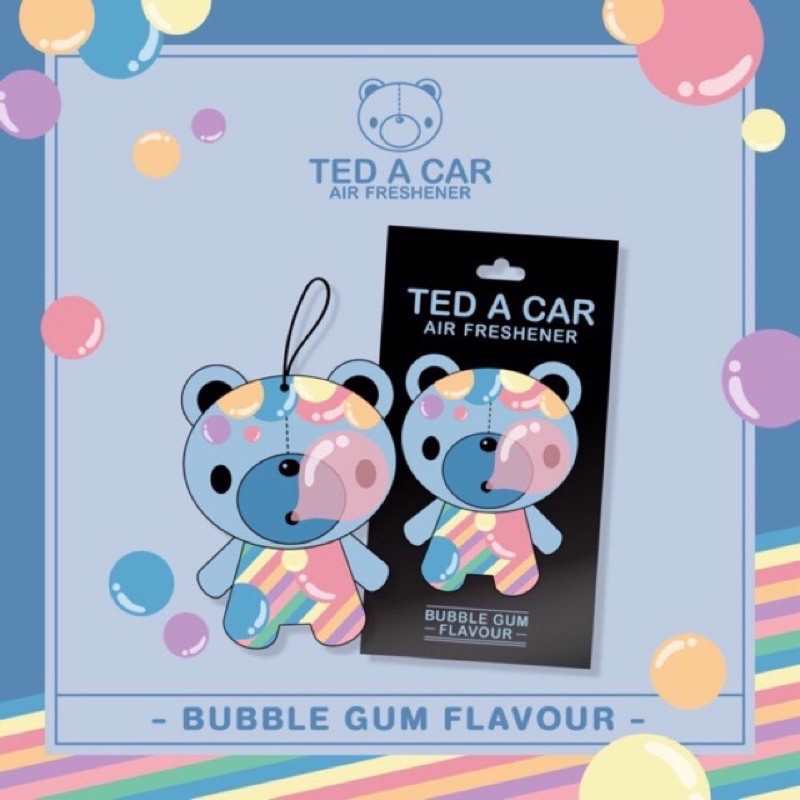 แผ่นน้ำหอมTED A CAR กลิ่น Bubblegum