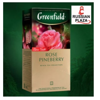 ชาดำ Greenfield Rose pineberry ขนาด 25 ซอง / чёрный чай Greenfield Rose pineberry в пакетиках 25шт