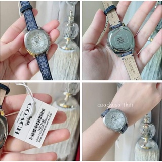 (ผ่อน0%) 10เดือน 📌กดเลย พร้อมส่งCOACH Womens Watch สายผ้า ลายC แท้100%