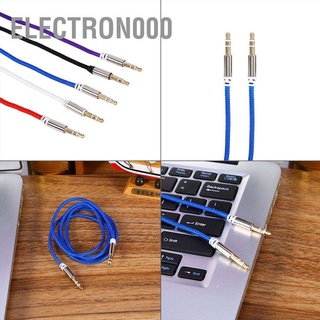 [คลังสินค้าใส]Electron000 อะแดปเตอร์แจ็คสายเคเบิ้ลเสียง 3.5มม.Aux Male To Car Auxiliary Cord Stereo สําหรับติดรถยนต์