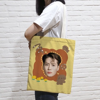 ♡In stock♡ GOT7 Jackson Wang กระเป๋าผ้า กระเป๋าผ้าอื่นๆ กระเป๋าถือ 33x36CM Bag