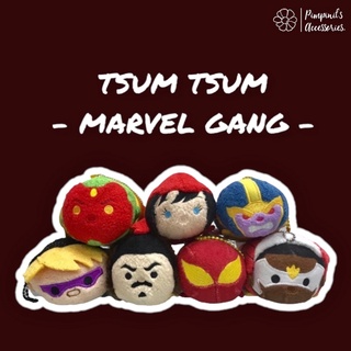 🇹🇭 พร้อมส่ง : พวงกุญแจตุ๊กตามาร์เวลซูมซูม | Marvel Gang Tsum Tsum Plush Keychain.