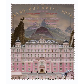 สั่งทำ ผ้าเช็ดแว่นตา ผ้าเช็ดแว่น ผ้าเช็ดเลนส์ ผ้าเช็ดจอ ภาพยนตร์ Grand Budapest Hotel คดีพิสดารโรงแรมแกรนด์บูดาเปสต์