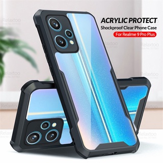 Acrylic Clear Back Case For Oppo Realme 9 Pro+ 9Pro Plus On Realme9 i 9i 9i Reame 9i Camera Shockproof Cover Fundas