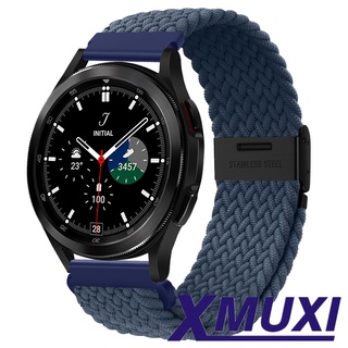 สายนาฬิกาข้อมือไนล่อนถัก 20 มม. สําหรับ Samsung Galaxy Watch 5 4 Classic Amazfit GTS 3 GTR 42 มม.