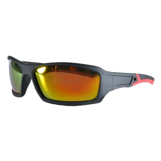 แว่นกันแดดขี่จักรยาน เลนท์ปรอท Cycling Polarized Sunglasses กรอบสีดำขาส้ม Cycling Polarized