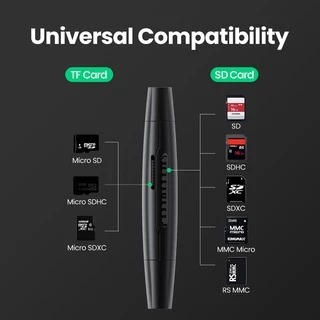 Ugreen อะแดปเตอร์ การ์ดรีดเดอร์ USB Type-C USB 3.0 เป็น SD Micro SD TF OTG สําหรับแล็ปท็อป โทรศัพท์