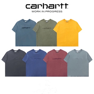 CARHARTT เสื้อยืดลําลอง แขนสั้น ปักลายโลโก้ Do Old Top สไตล์วินเทจ คลาสสิก สําหรับผู้ชาย และผู้หญิง คู่รักS-5XL