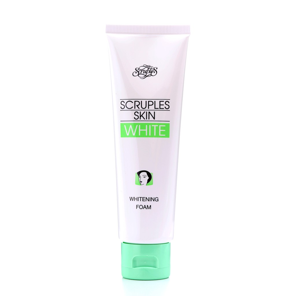 โฟมล้างหน้า ผสมสารสกัด Mulberry และวิตามินอี ขาวใส ลดสิว กระ ฝ้า จุดด่างดำ Scruples Skin Whitening Foam รุ่น SCB-3911L