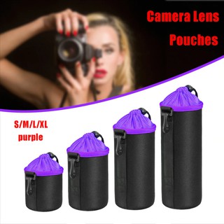 กระเป๋าใส่เลนส์ ถุงใส่เลนส์ Lens Pouch กันน้ำ บุกำมะหยี่ กันกระเแทก หลายขนาด