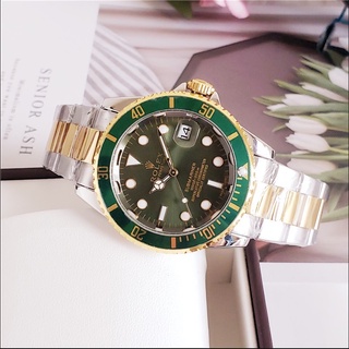 Rolex Submariner นาฬิกาข้อมือควอตซ์แฟชั่น สายแสตนเลส หรูหรา สําหรับ unisex