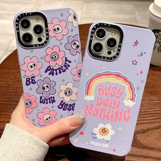 เคสโทรศัพท์มือถือ TPU นิ่ม กันรอยขีดข่วน กรอบสีม่วง ดํา สําหรับ iPhone 14PM 11 13 Pro Max 12 Pro