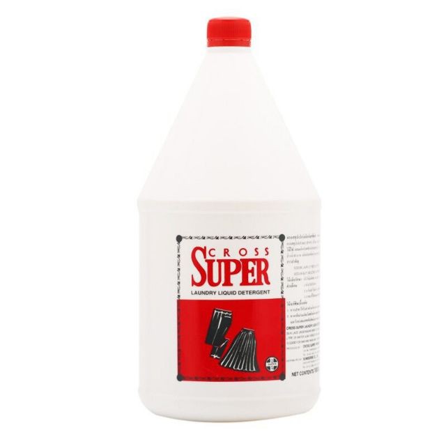 CROSS SUPER ครอส ซุปเปอร์ น้ำยาซักแห้ง น้ำยาซักผ้า ขนาด 1.8ลิตร/แกลลอน 1800ml