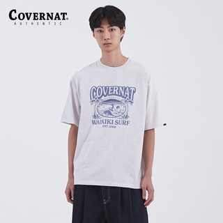 [100% Cotton] Covernat เสื้อยืดแขนสั้น พิมพ์ลายตัวอักษร แฟชั่นฤดูร้อน สําหรับผู้ชาย และผู้หญิง